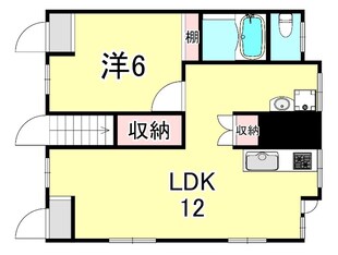 国香通アパートの物件間取画像